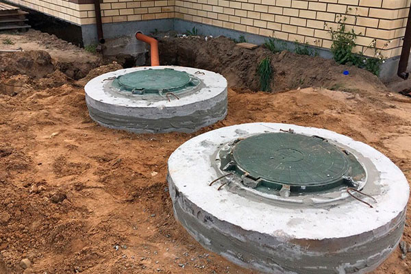 Септик из бетонных колец в Калужской области